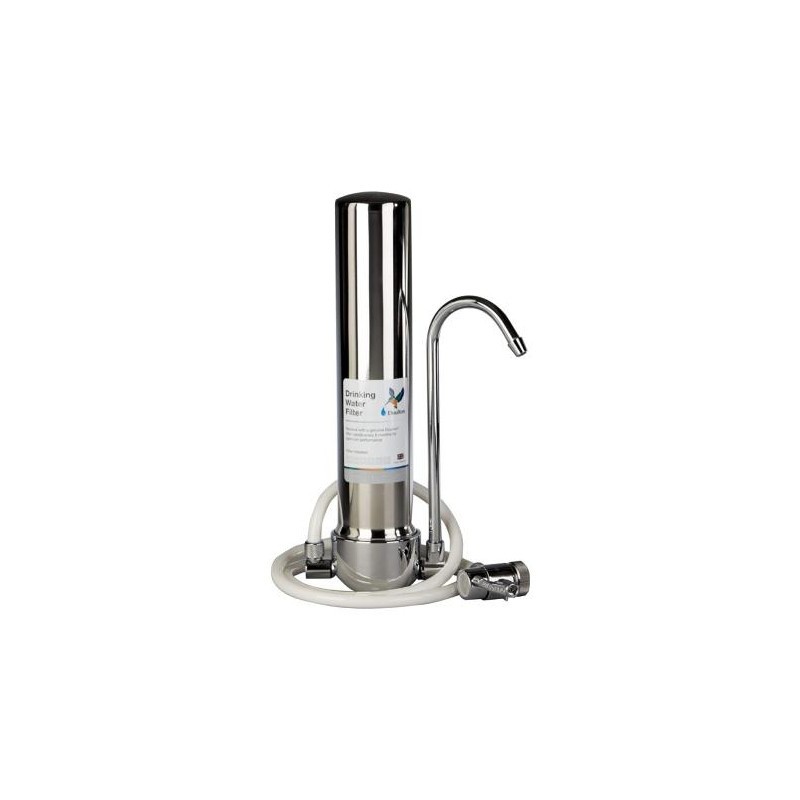 Purificateur d'eau Doulton HCS sur évier avec cartouche Ultracarb Inox